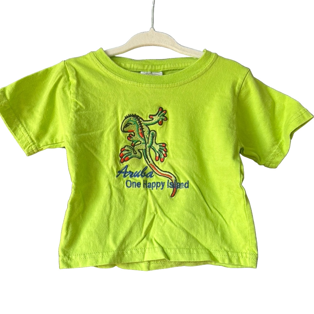 Aruba Kids lizard 🦎 Lime Green T-Shirt